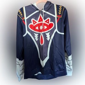 Mens print Zip up hoodie